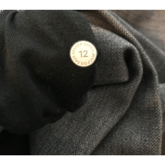 Lululemon Align Pant II 25" Mini Heathered Herringbone Heathered Black White-12 - Picture 4 of 10